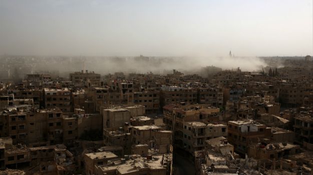 Miasto Douma w Syrii