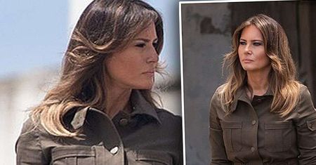 Melania Trump w płaskich butach i szerokich spodniach! Ryzykowna stylizacja Pierwszej Damy USA