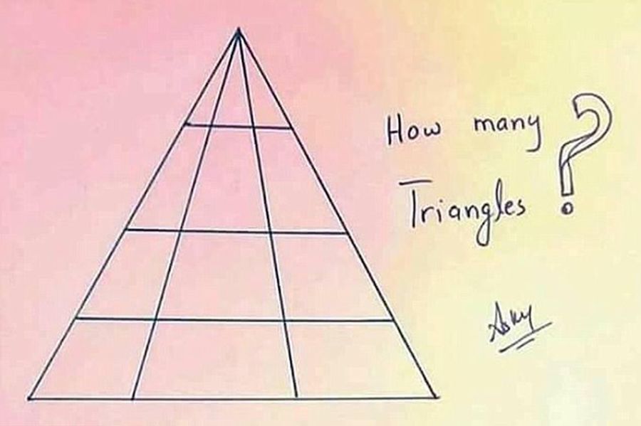Ile widzisz trójkątów? Internauci oszaleli na punkcie tej zagadki