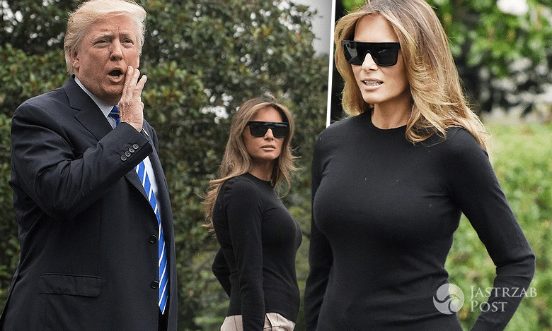 Melania Trump Donald przed wylotem do Polski