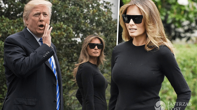 Melania Trump Donald przed wylotem do Polski