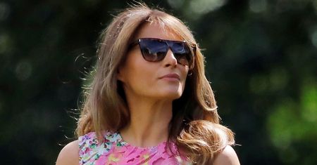 Melania Trump w cukierkowym różu w Ohio. "Osładza" wizerunek męża?