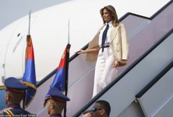 Awaryjne lądowanie samolotu z Melanią Trump. "Dym i zapach spalenizny"