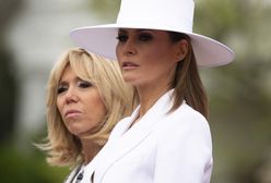 Melania Trump i Brigitte Macron na przyjęciu w Białym Domu. Eleganckie i szykowne