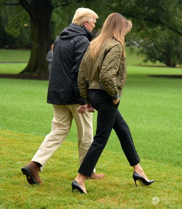 Melania Trump i Donald w Teksasie