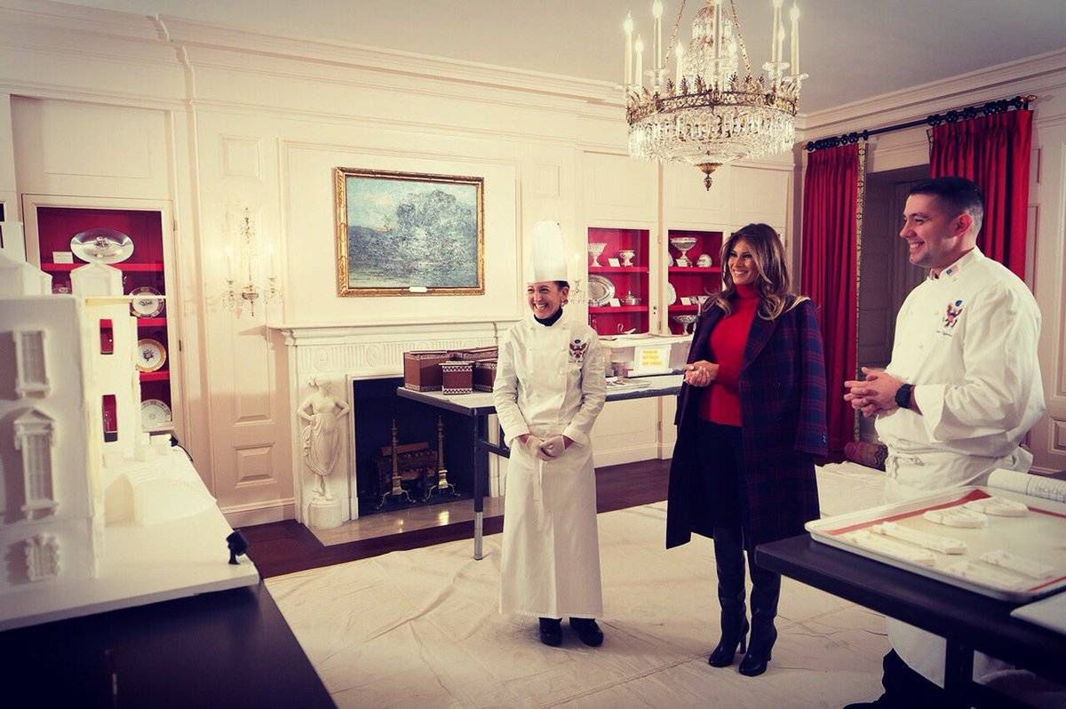 Melania Trump stroi Biały Dom na Boże Narodzenie 2017