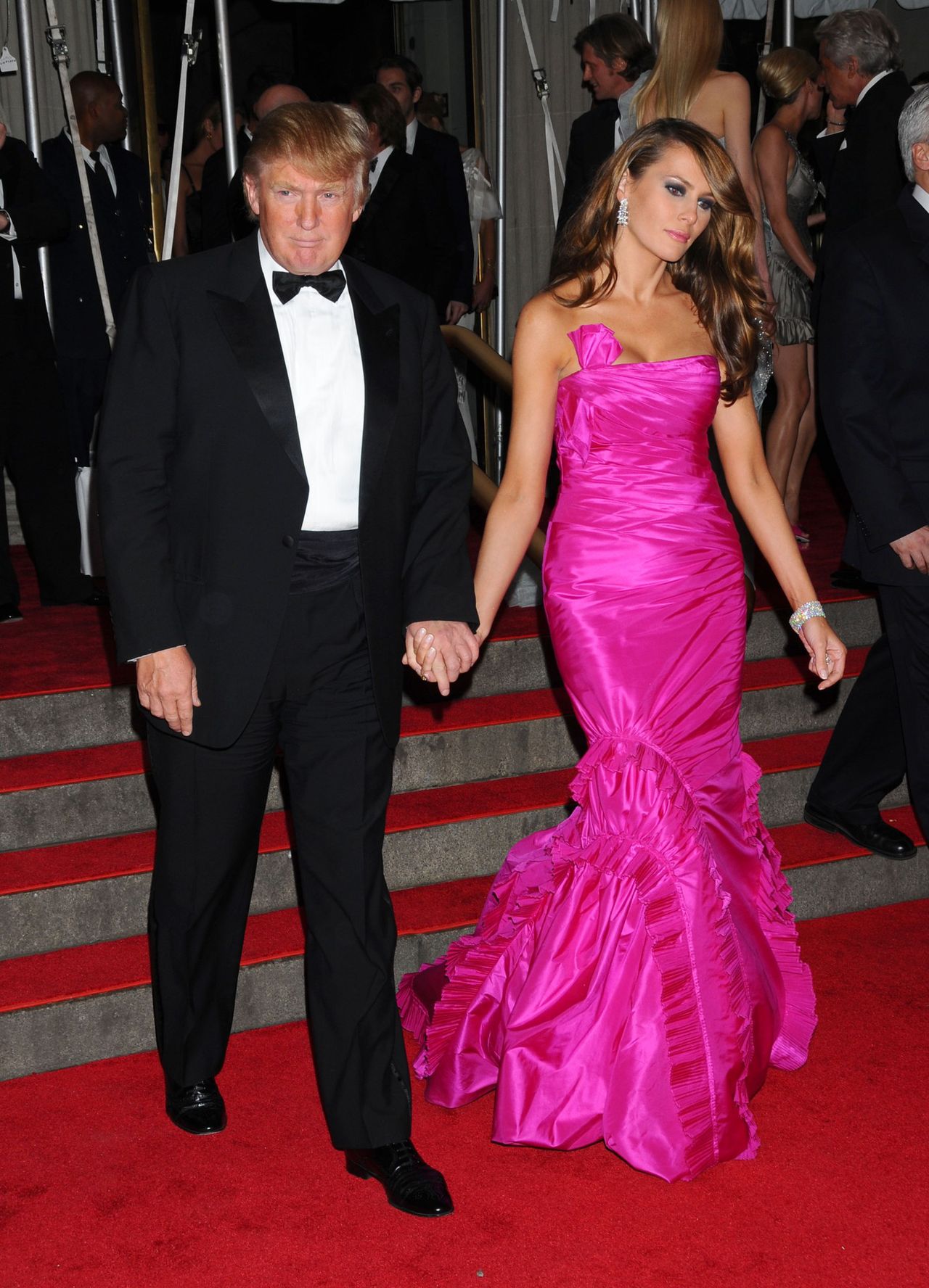 Melania i Donald Trump na MET Gala 2008