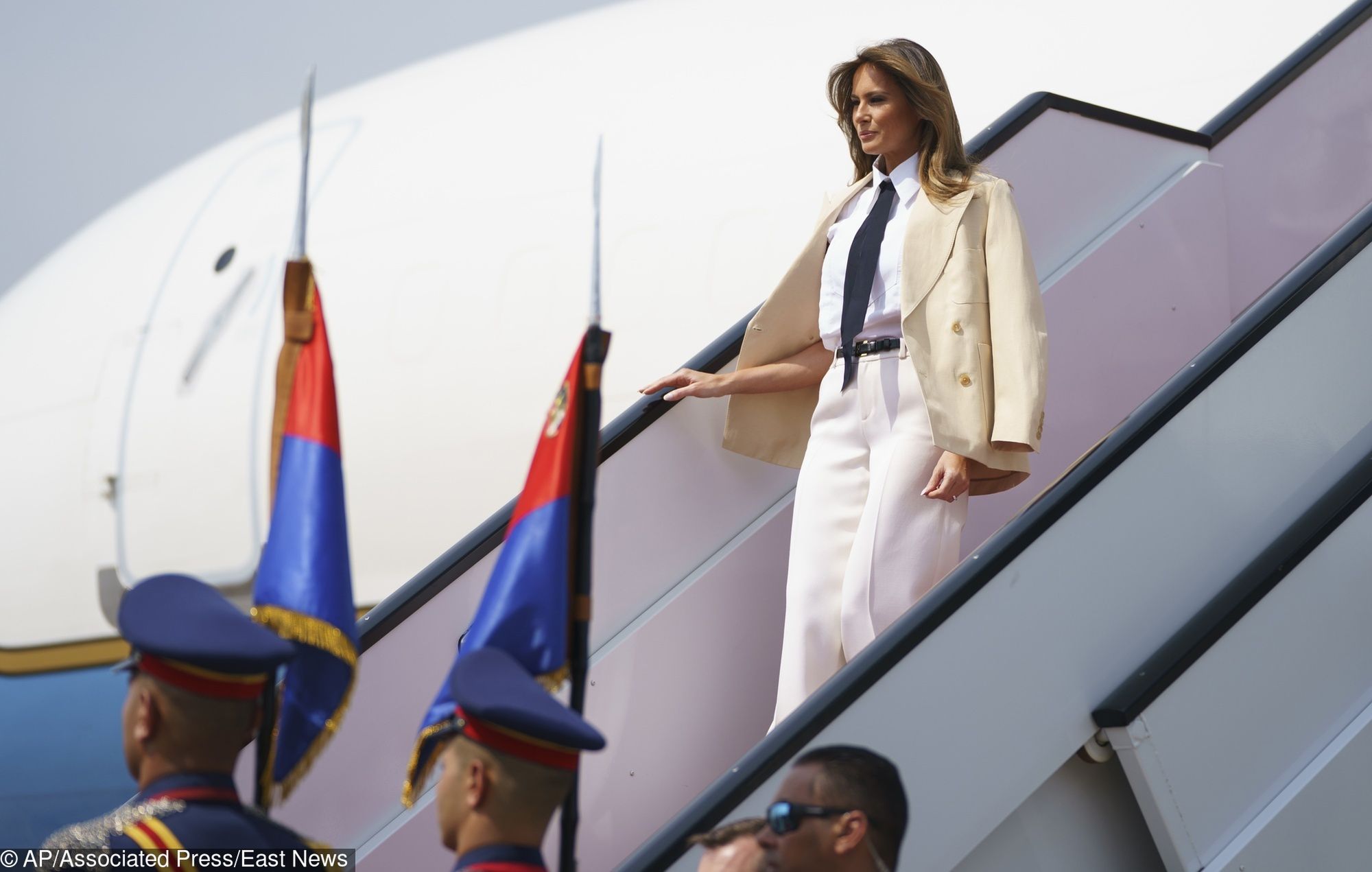 Samolot z Melanią Trump nie doleciał do Filadelfii. Musiał lądować awaryjnie