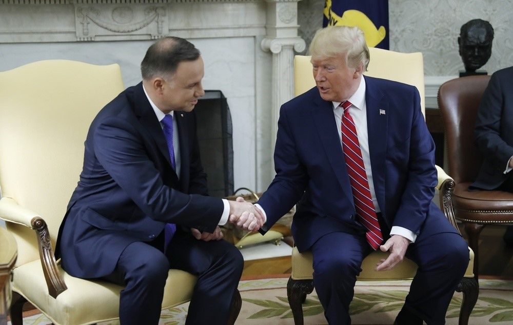 Andrzej Duda u Donalda Trumpa. Rosjanie: Wycelujemy broń w Polskę