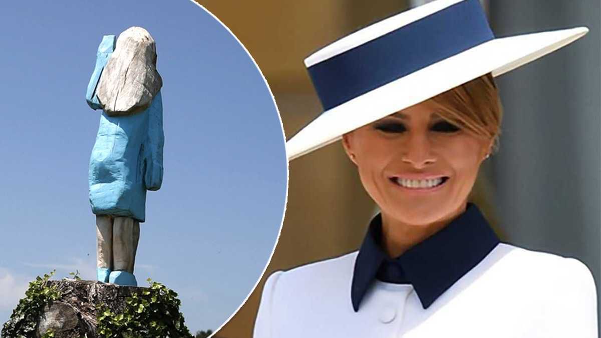 Melania Trump doczekała się swojego pierwszego pomnika! Chyba wolałaby żeby ten koszmarek nigdy nie powstał! Oszpecili Pierwszą Damę gorzej niż jakąkolwiek gwiazdę