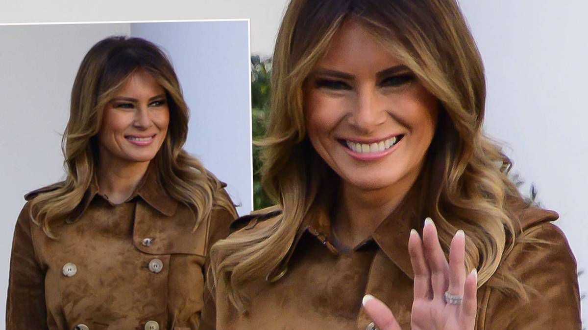 Melania Trump od stóp do głów ubrana w zamsz. Internauci jednogłośni: "KIT!"