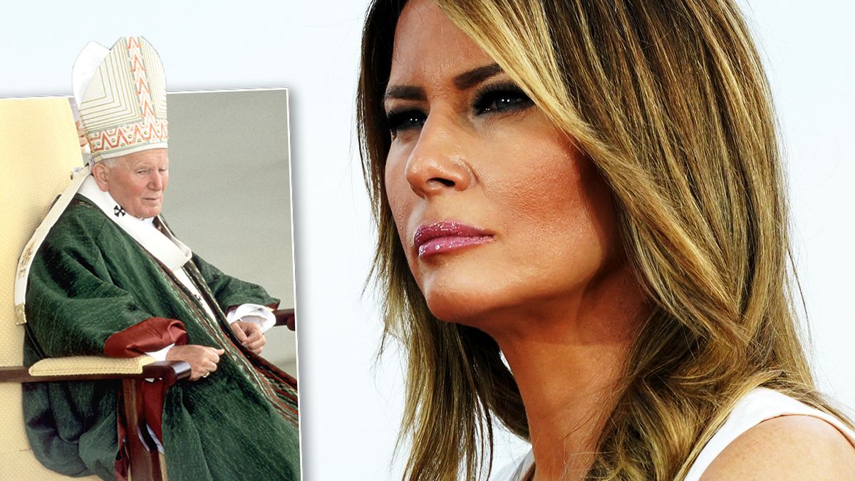 Melania Trump i Jan Paweł II