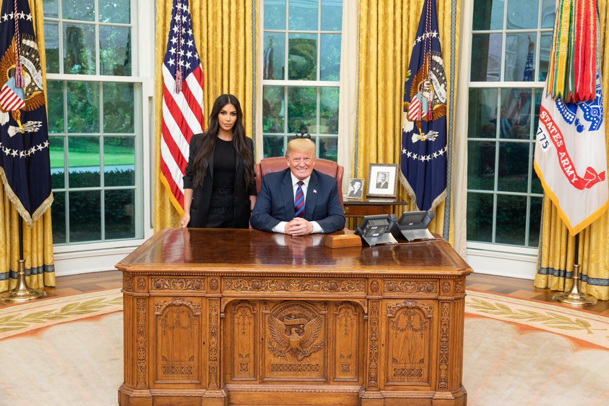 Trump rozmawiał o reformie więziennictwa. W roli eksperta: Kim Kardashian
