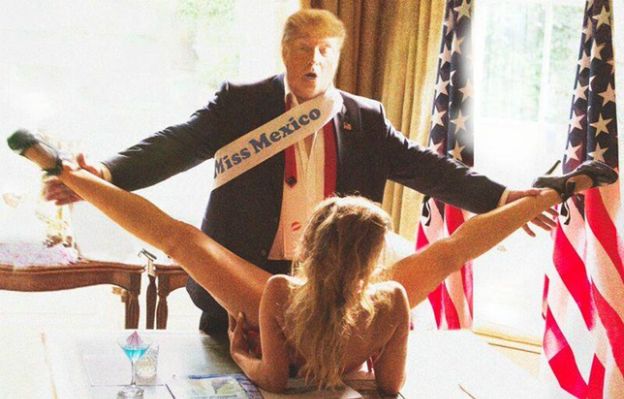 Trump "zabawia się" z Miss Meksyku. Prezydent-elekt zemści się za ten fotomontaż?