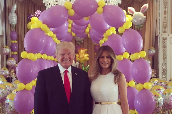 Wielkanoc u Trumpów, "jak na weselu w Pierdziszewie"