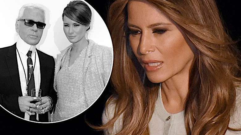 Melania Trump opłakuje Karla Lagerfelda