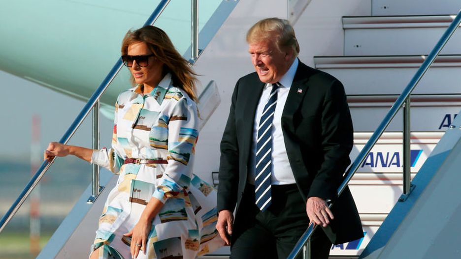 Melania oraz Donald Trump będą pierwszą parą prezydencką, która złoży wizytę nowemu cesarzowi Japonii, Naruhito