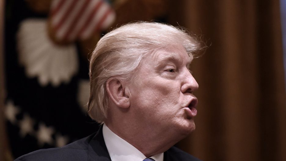 Prezydent Donald Trump w Białym Domu