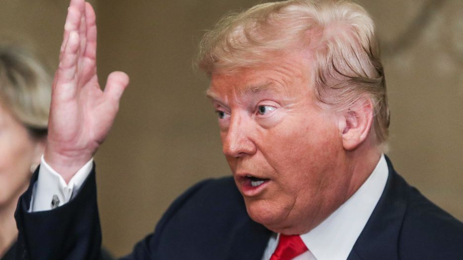 Donald Trump podczas szczytu w Brukseli