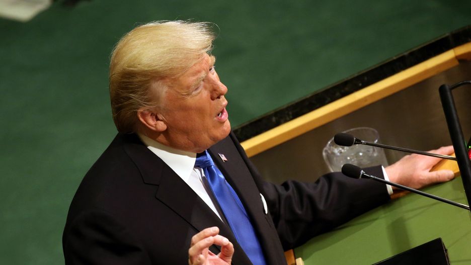 Prezydent Donald Trump przemawia na 72. Sesji ZO ONZ