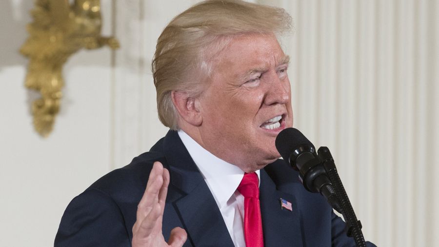 Prezydent Donald Trump w Białym Domu