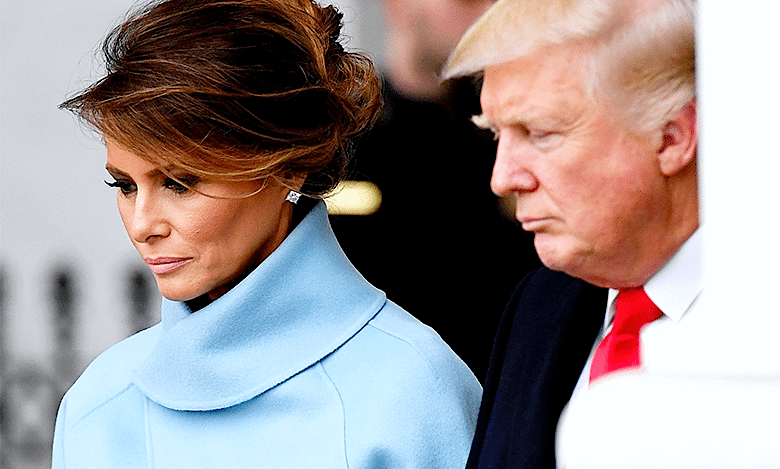 Melania Trump smutna