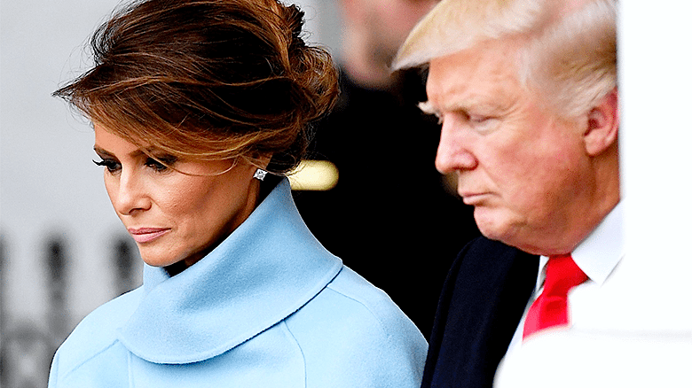 Melania Trump smutna