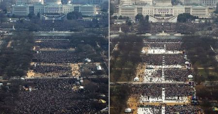 Trump: były tłumy, media kłamią