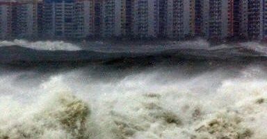 Największa zmierzona fala na oceanie u wybrzeży Tajwanu