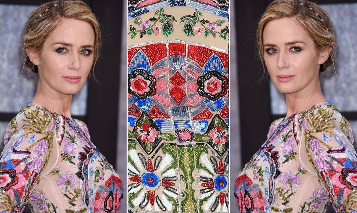 LOOK OF THE DAY: Emily Blunt w kwiatowej sukni marki Alexander McQueen