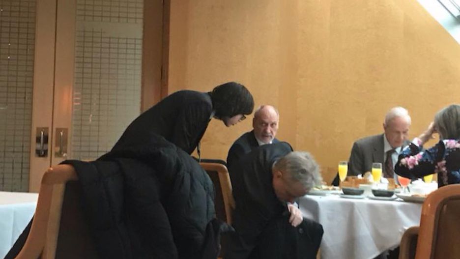 Antoni Macierewicz i Edmund Janniger w Nowym Jorku. Zdjęcie od czytelnika WP.