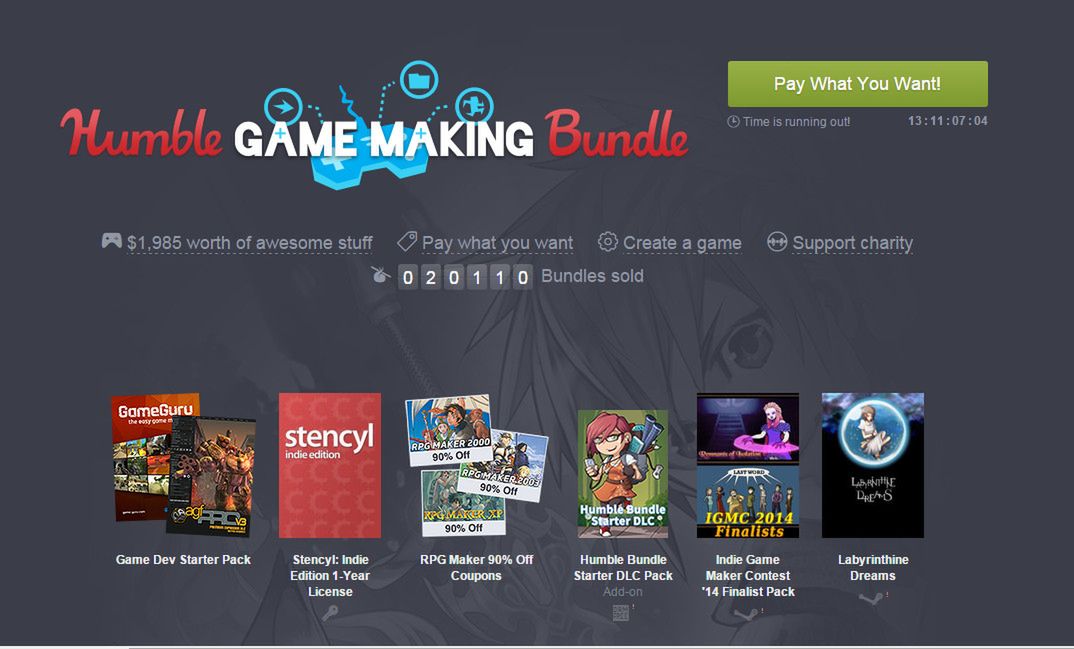 Nowy Humble Bundle pomoże tworzyć własne gry