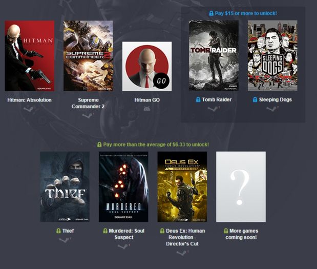 Ile jesteście gotowi zapłacić za zestaw m.in. z Hitman: Absolution, Tomb Raider, Sleeping Dogs, Thief czy Deus Ex: Human Revolution?