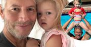 Douglas Nunes szaleje z Ashą w basenie. Mąż Joanny Krupy zrzucił koszulkę i pokazał idealnie wyrzeźbione ciało