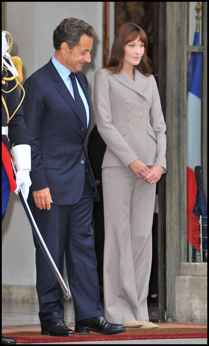 ARRIVING OF PRINCESS VICTORIA OF SWEDEN & PRINCE DANIEL, IN MEETING WITH FRENCH PRESIDENT NICOLAS SARKOZY & WIFE CARLA BRUNI-SARKOZY IN ELYSEE PALACE .   