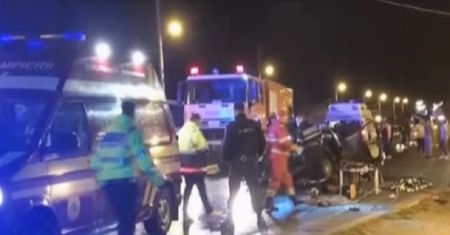 Auto ciężarowe zmiotło busa. Szokujący wypadek. Wiele ofiar