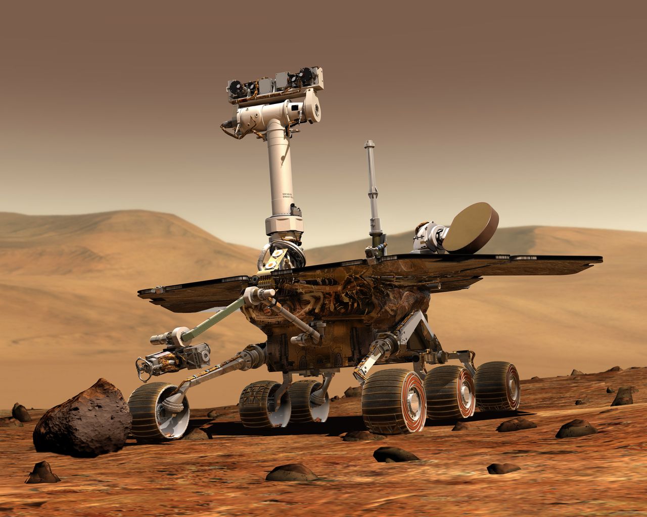 Łazik Opportunity przetrwał już 5000 marsjańskich dni. NASA nie wie, dlaczego wciąż działa