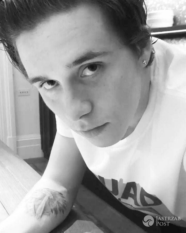 18 letni syn Davida Beckhama -  Brooklyn Beckham zrobił sobie czwarty tatuaż