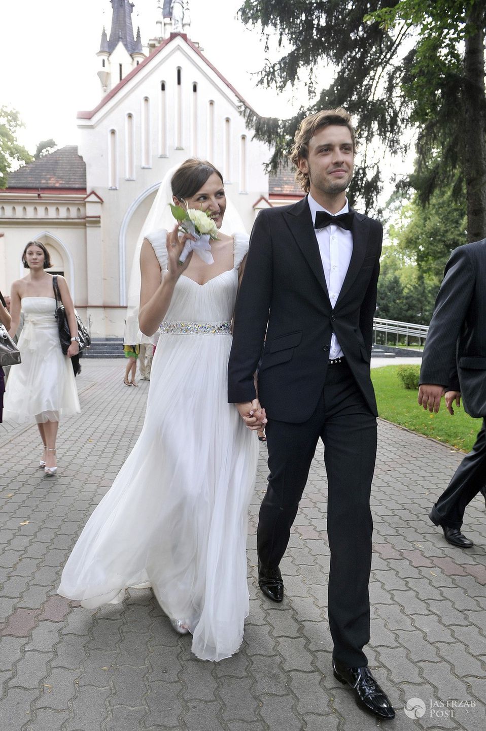 Reni Jusis w sukni ślubnej