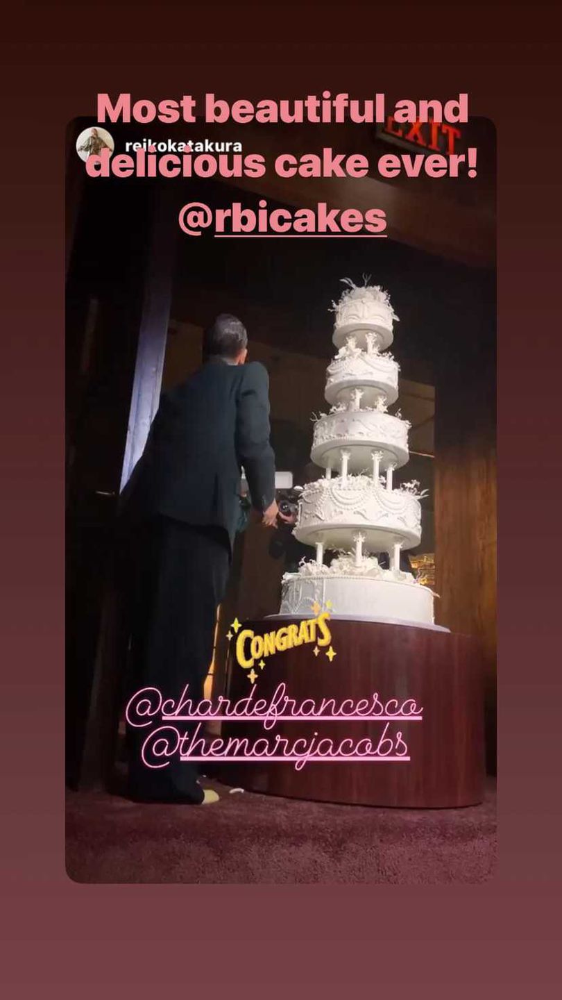 Marc Jacobs i Char Defrancesco - tort ślubny
