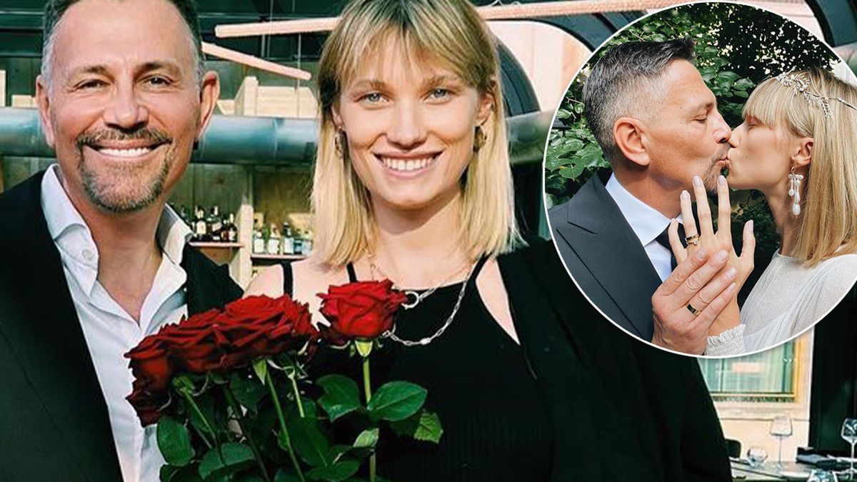 Krzysztof Ibisz i jego młoda żona świętują 1. rocznicę ślubu. Ciężarna Joanna Ibisz na romantycznej randce wyglądała zjawiskowo