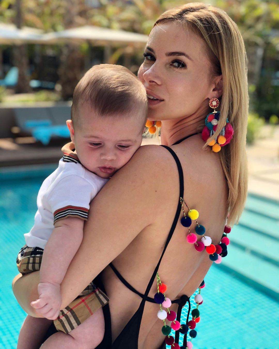 Izabela Janachowska z synkiem na wakacjach w Dubaju