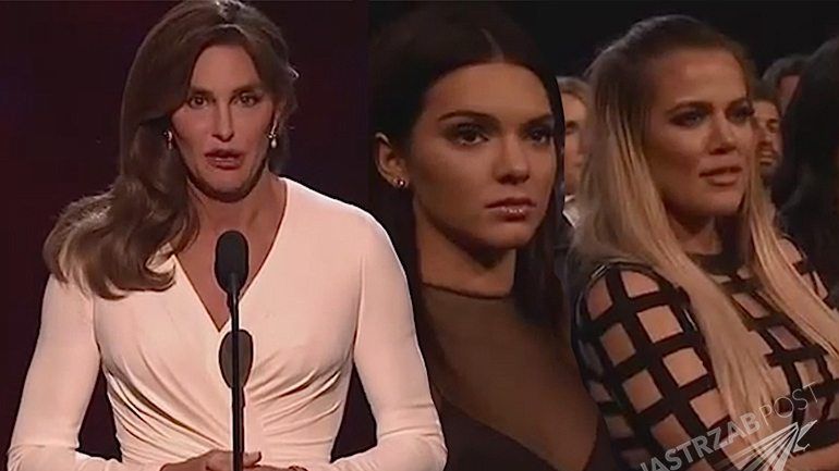 Cailtyn Jenner na gali ESPY przemówienie na YouTube Video. Kendall Jenner i Kim Kardashian w łzach