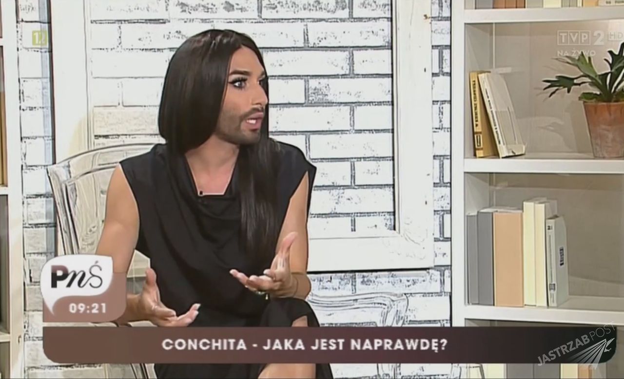 Conchita Wurst w Polsce udzieliła wywiadu Pytaniu na śniadanie