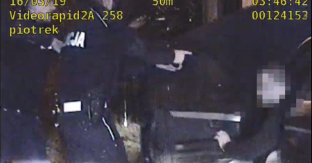 Pijany 19-latek uciekał policjantom – VIDEO