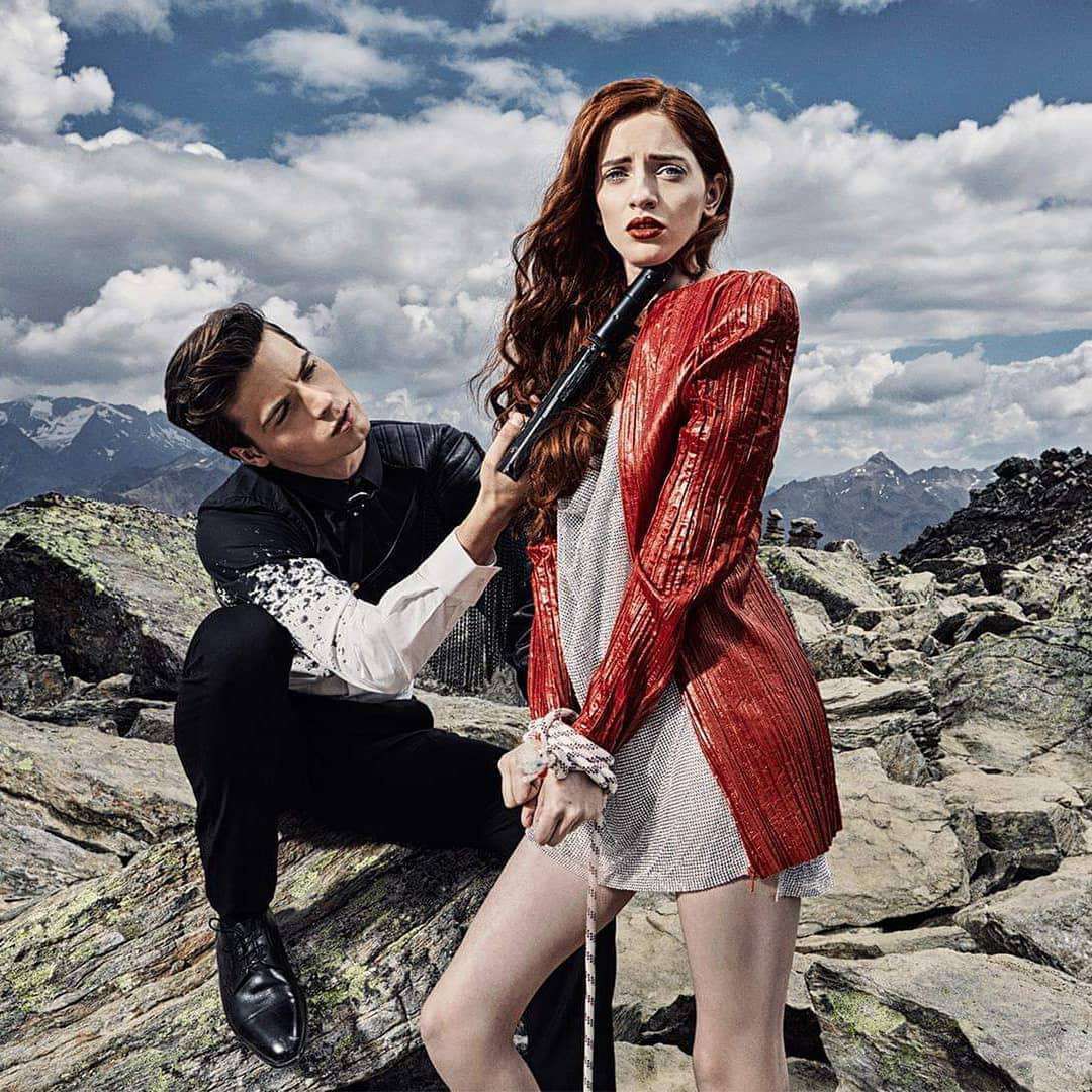 Hubert Gromadzki i Daria Dąbrowska – sesja na lodowcu w Austrii, Top Model 7 – odcinek 7