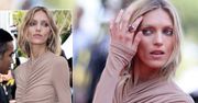 Anja Rubik w Cannes w kreacji, która wyglądała jak jej druga skóra! Cielista sukienka odsłoniła to i owo. To jej najlepsza stylizacja na festiwalu