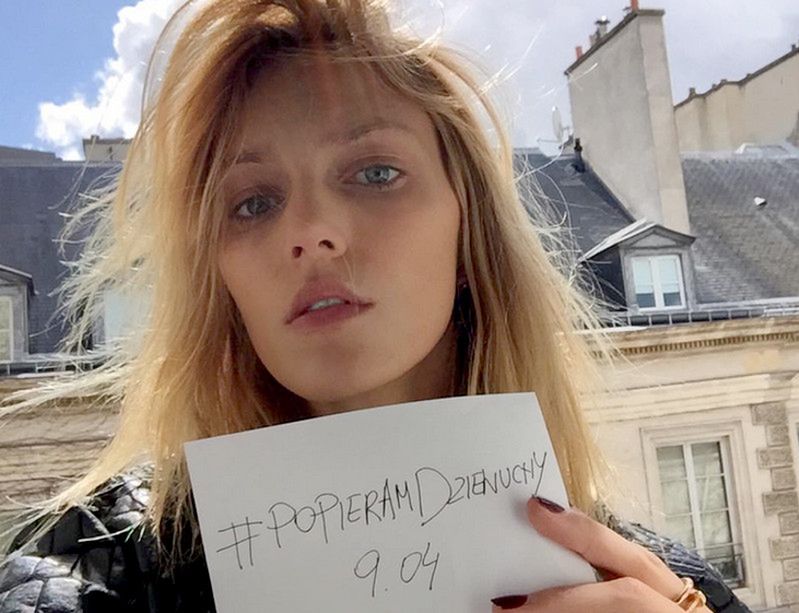 Anja Rubik krytykuje ustawę antyaborcyjną