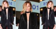 LOOK OF THE DAY: Anja Rubik w czarnym smokingu