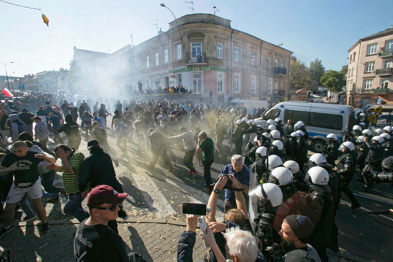 Marsz Równości w Lublinie. Policja zatrzymała kolejnego chuligana